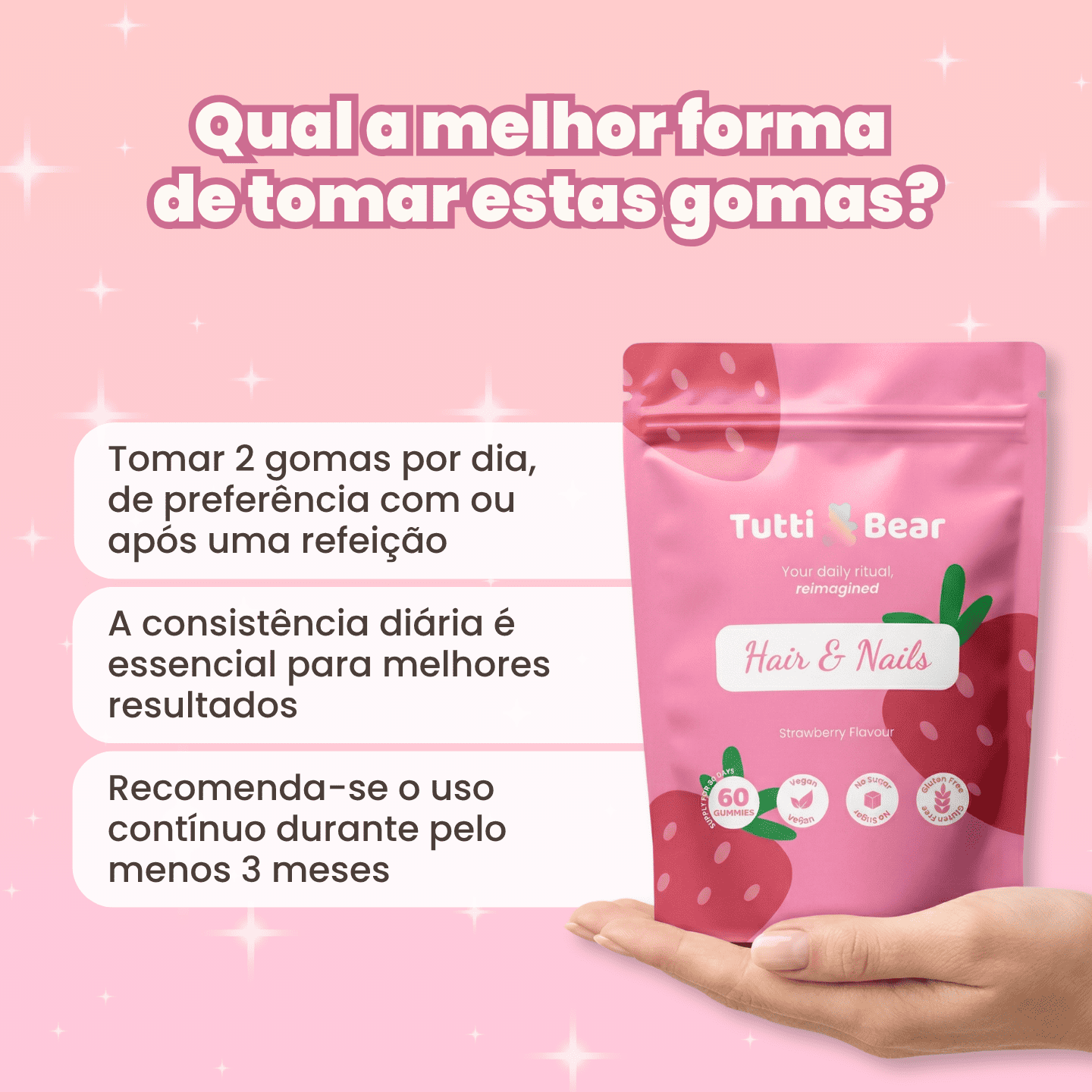 Gomas para o Cabelo e Unhas