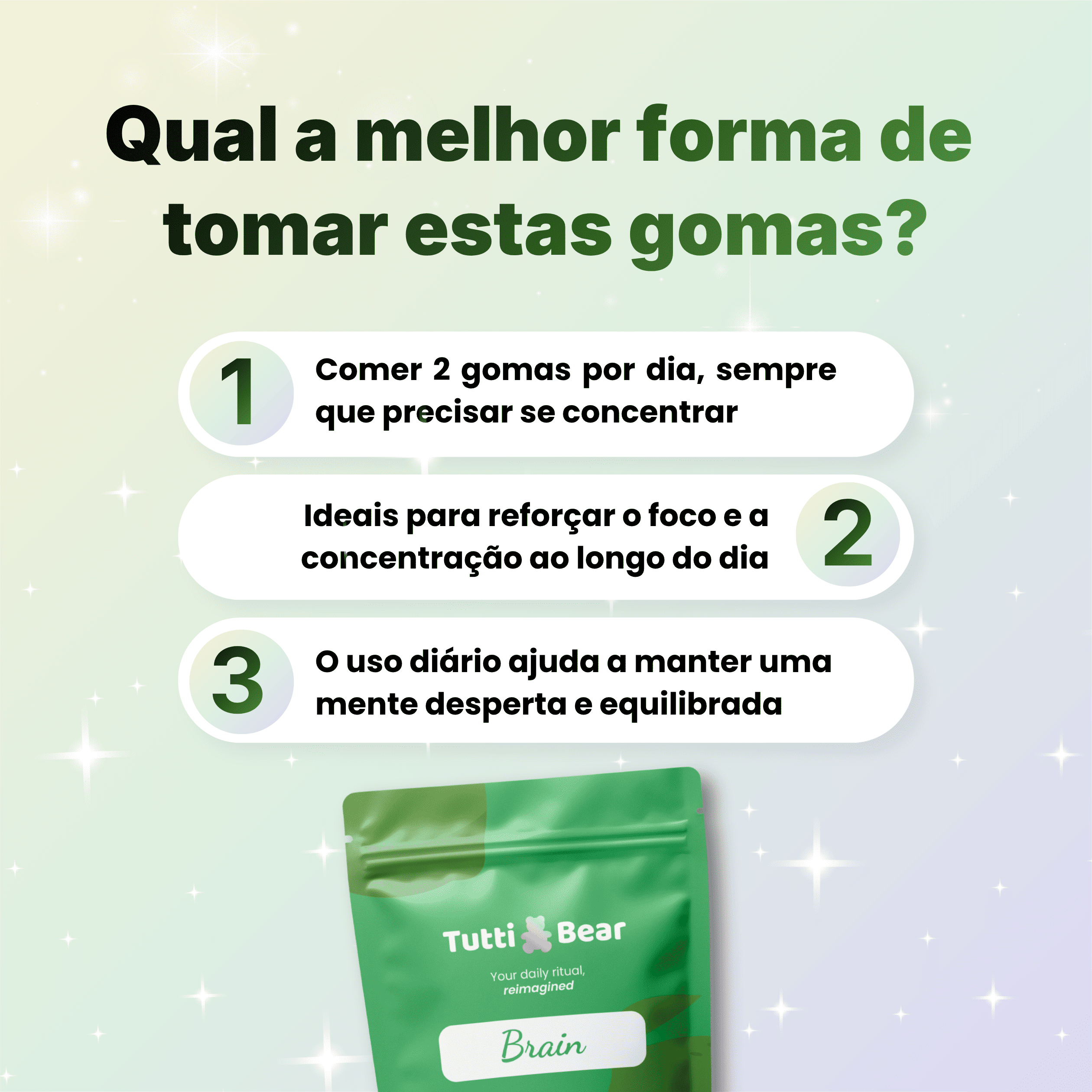 Gomas para Foco e Concentração