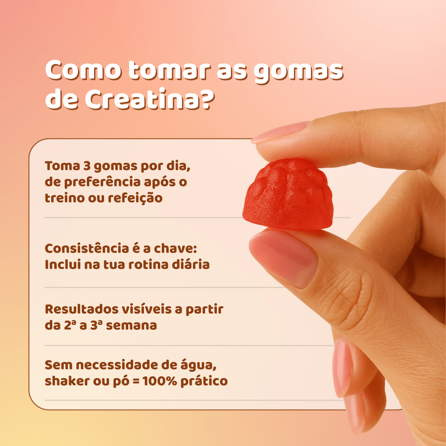 Gomas de Creatina