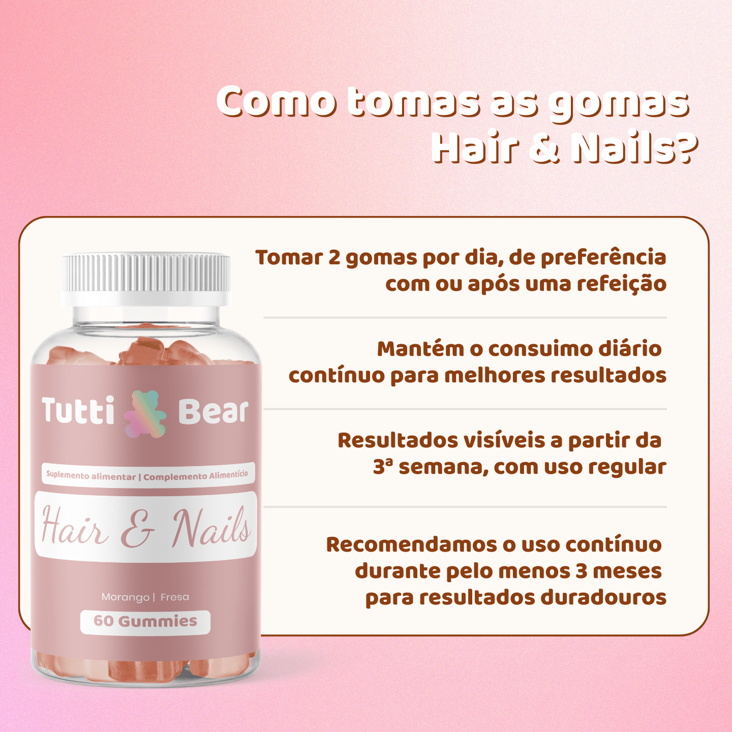 Gomas Para O Crescimento do Cabelo