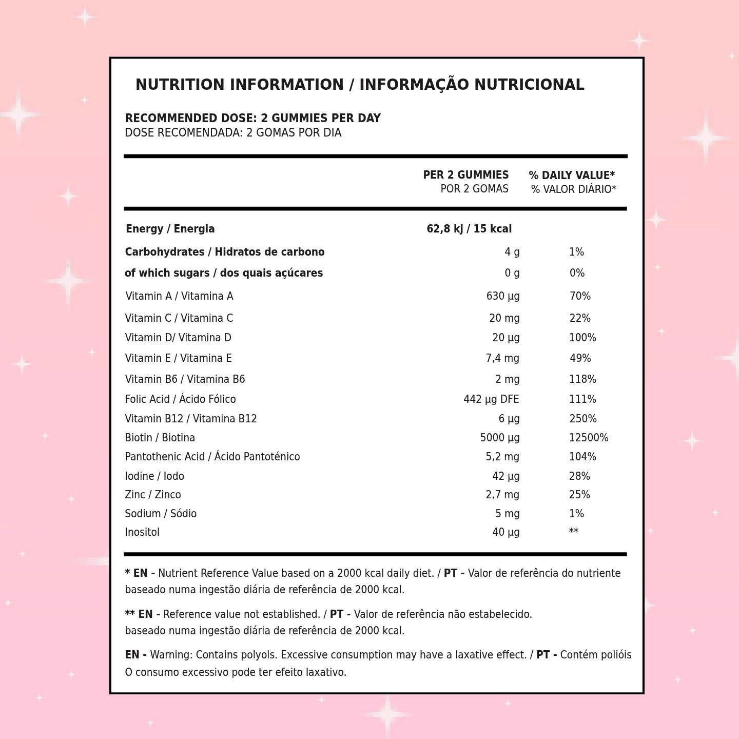 Gomas para o Cabelo e Unhas