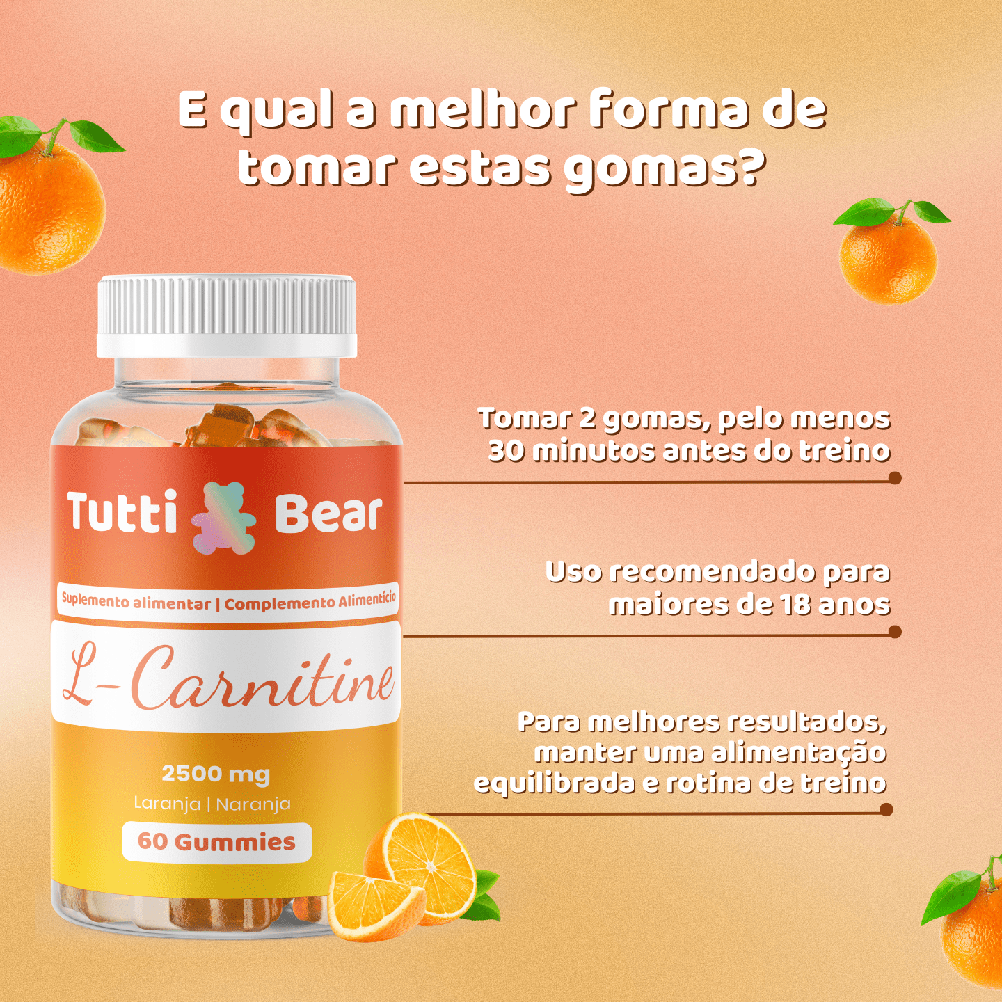 Gomas de L-Carnitina