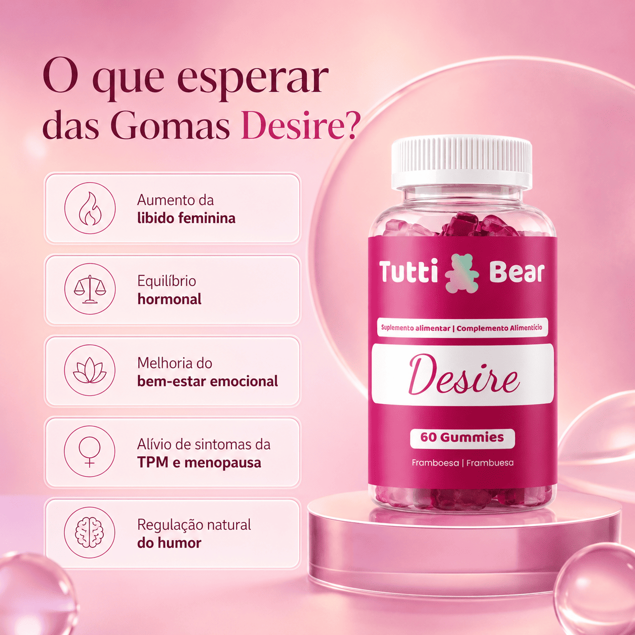 Gomas para Equilíbrio Hormonal