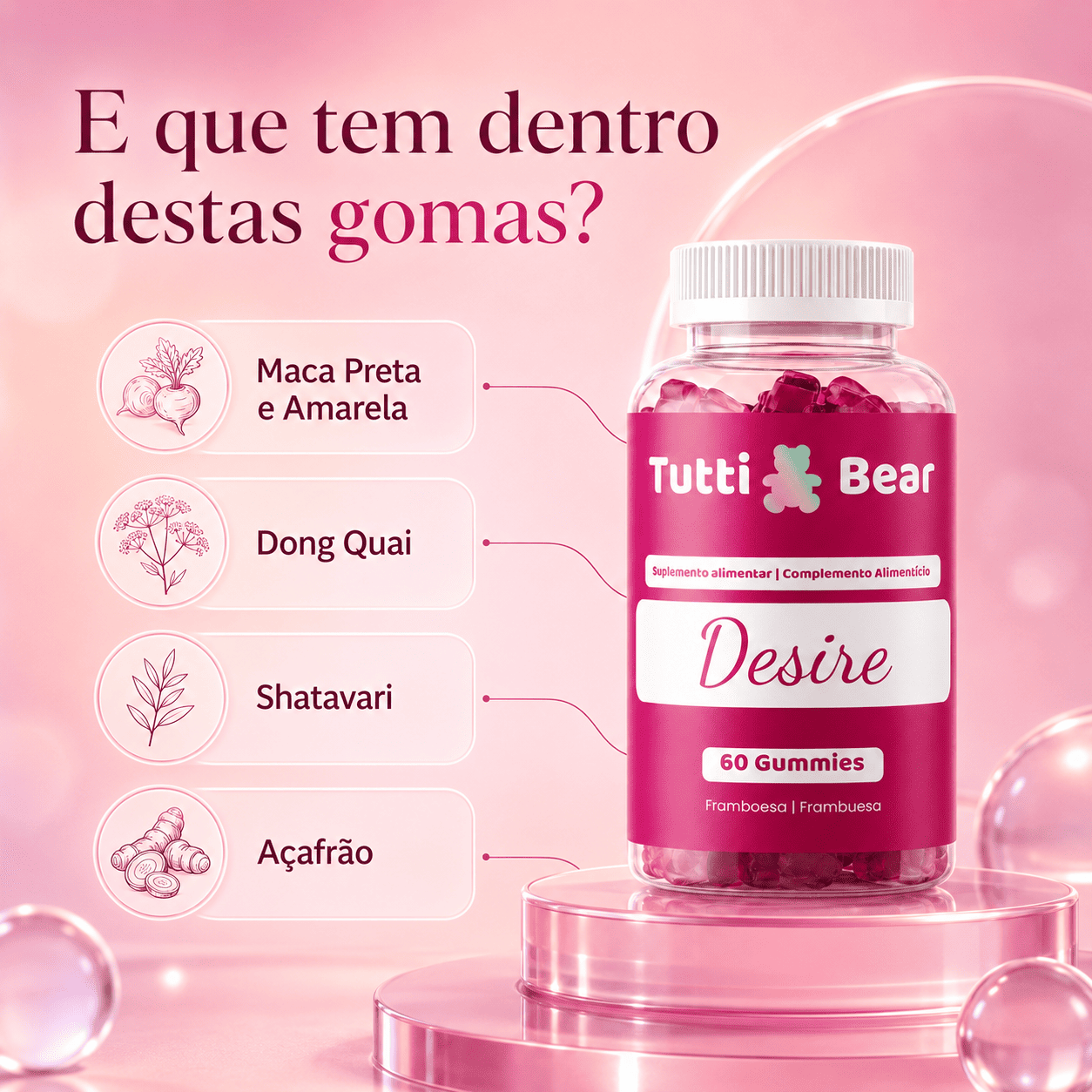 Gomas para Equilíbrio Hormonal