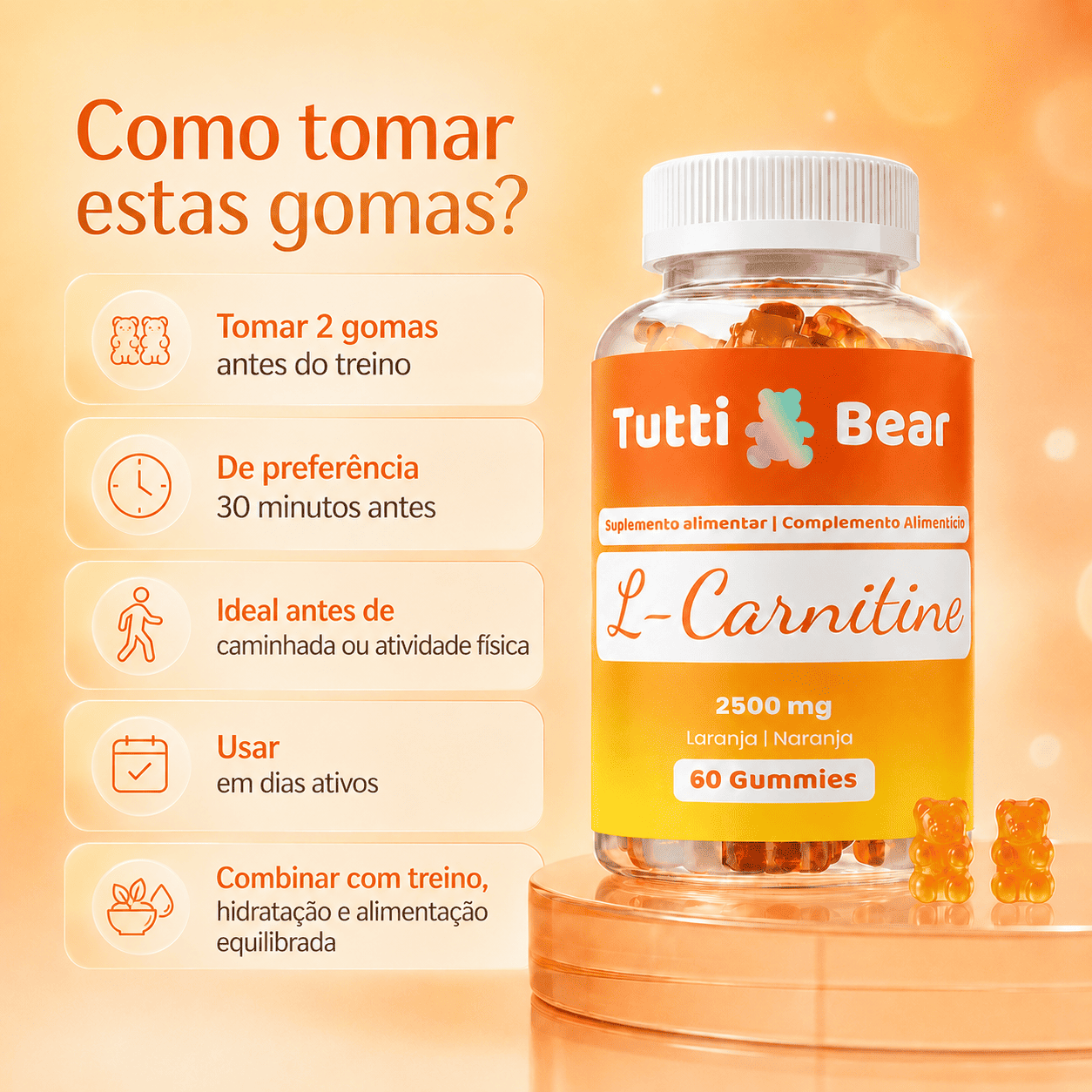 Gomas de L-Carnitina