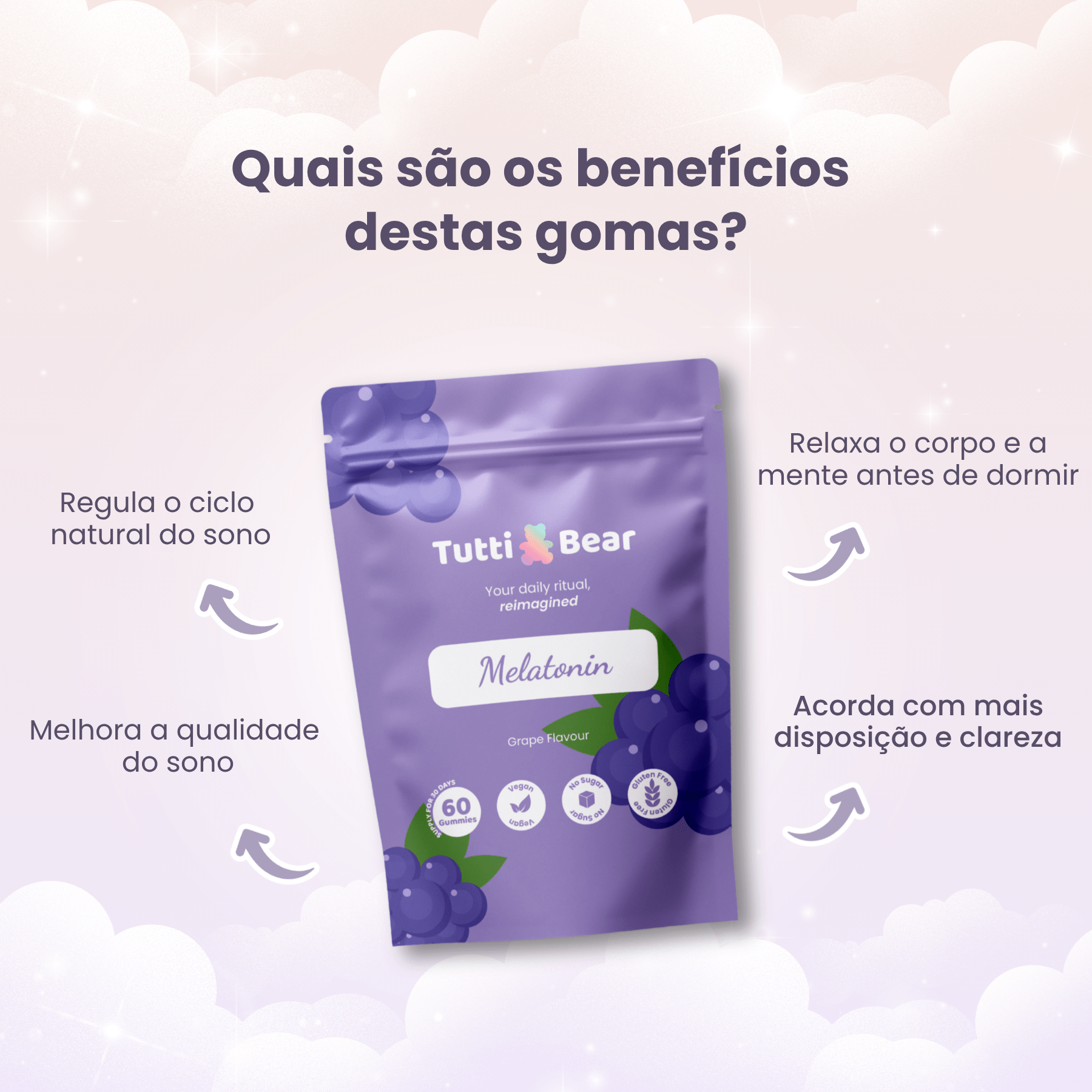 Gomas de Melatonina para Dormir